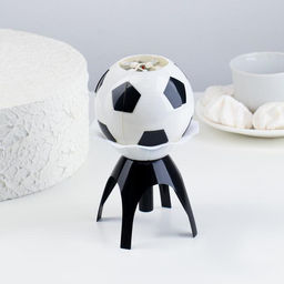 Свеча для торта музыкальная Мяч, бело- чёрная - Simaland фото 6