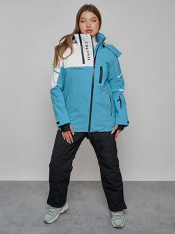 Горнолыжный костюм женский зимний голубого цвета 02321Gl - Chunmai фото 6