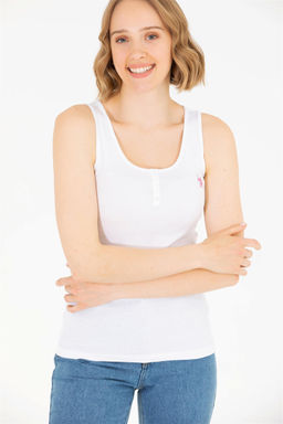 Женская белая футболка Basic - U.s. polo assn фото 11