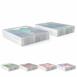 Цена за 5 шт. Тетрадь общая ученическая ErichKrause Silhouette Landscapes, 96 листов, клетка, глянцевая ламинация_MIX-PACK  фото 9