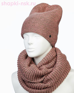 55335-1 Комплект женский (колпак+снуд) (56-58) - Static фото 6