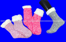 3 ПАРЫ - Носки женские с "тормозами" внутри с мехом