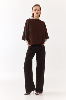 Top efecto arrugado con escote barco - H&m фото 7