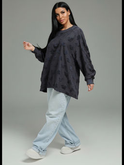 Ребека свитшот женский (махра Микки серый)