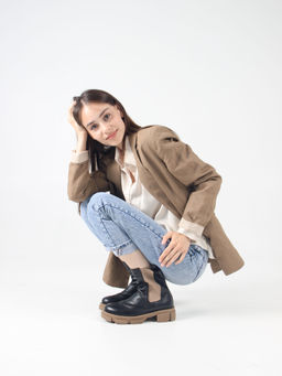 Челси 360.P.21074nut. черный макс какао/Байка