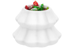 Банка д/хранения 350 мл 11*11*16 см "Новогодняя елка" с крышкой с сил.уплотнит.