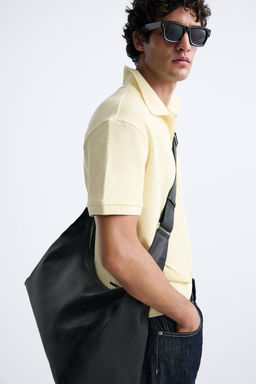 TEXTURED POLO SHIRT WITH RIBBED TRIMS - Zara фото 41