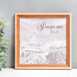 Фоторамка для фото 20×20 см Bountiful, сосна, (пластиковый экран)