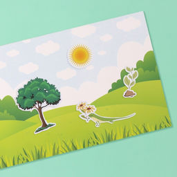 Наклейки в книжке «Окружай-ка», 3 фона, 20.7×14.2 см