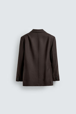 100% WOOL FLANNEL BLAZER - Zara фото 8