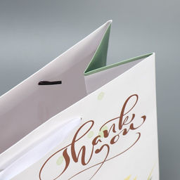 Пакет ламинированный Спасибо, 25.4 30.5 12.7 см - Дарите счастье фото 6