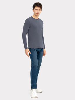 Лонгслив мужской в сером цвете графит 121862/1 - Mark formelle фото 2