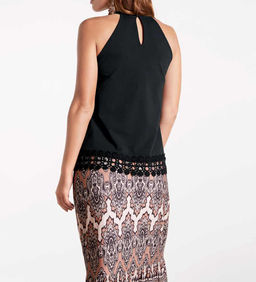 Топ, черный - Linea tesini фото 3