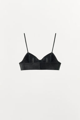 100% LEATHER TOP - Zara фото 13