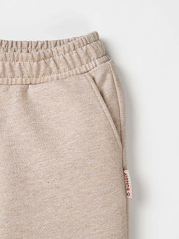 Костюм со свитшотом из 100% хлопка Бежевый меланж облегченный - Bungly фото 8