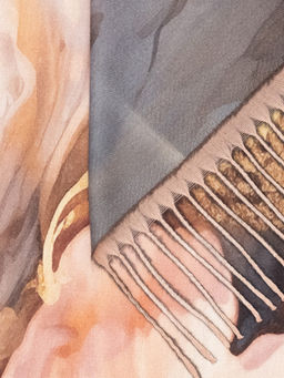 Палантин жен. виск+шерсть 70х195 LG33-602-16