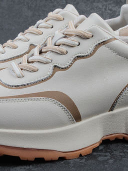 03-YC353-1 BEIGE Кроссовки женские (натуральная кожа) - Фабричный китай фото 3