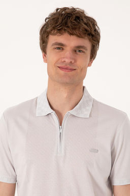 Erkek Regular Fit Fermuarl_ A__k Gri Ti__rt Sepette S_rpriz _ndirim - U.s. polo assn фото 2