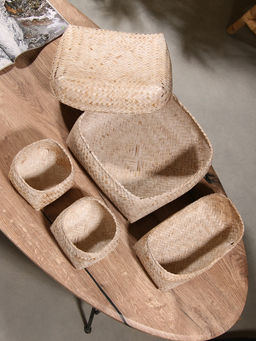 Набор плетёных корзин «Энди», 28.5×28.5×18.5 см