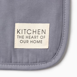 Кухонный набор «Этель» Kitchen blue, синий: прихватка, варежка-прихватка