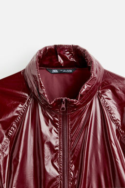 TECHNICAL JACKET WITH A SHINY FINISH - Zara фото 8