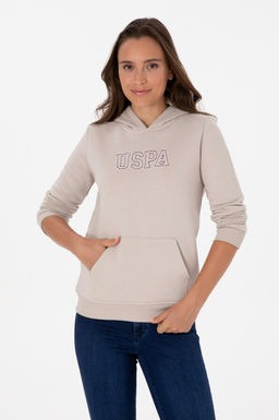Kad_n Ta_ _ardonlu Kap__onlu Basic Sweatshirt