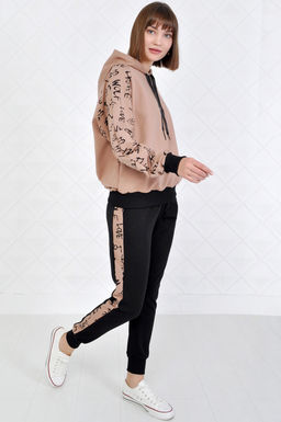 Арт. 2351 Костюм с брюками женский 44-52 (5 шт) Цвет:верх- кэмел, черный, низ- кэмел, черный - Калинка фото 28