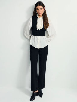 Зауженные брюки с хлопком в составе / Zarina