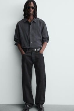 FLUID DENIM SHIRT - Zara фото 7