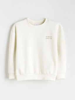 Bisiklet Yaka Erkek ?ocuk Sweatshirt