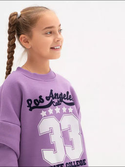 Свитшот 33 детский девочка графит - София фото 25