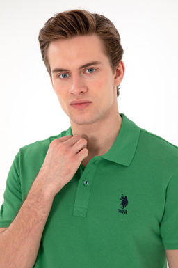 Erkek Slim Fit Polo Yaka A__k Mavi Basic Ti__rt Sepette S_rpriz _ndirim - U.s. polo assn фото 2