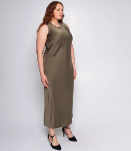 Платье #БШ2340, хаки