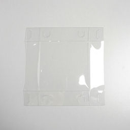 Цена за 5 шт. Кондитерская упаковка, коробка для макарун с пластиковой крышкой, «Цветы», 12 х 12 х 3.5 см