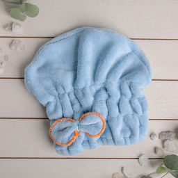 Чалма для сушки волос Доляна, микрофибра, цвет МИКС фото 2