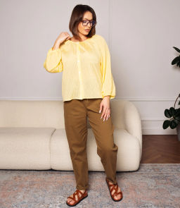 Блуза #КТ73 (2), жёлтый - Dommod фото 4