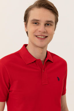 Erkek K_rm_z_ Basic Polo Yaka Ti__rt