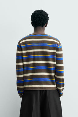 LIMITED EDITION STRIPED JACQUARD JUMPER - Zara фото 13
