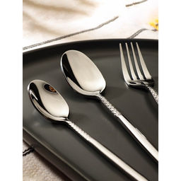 Набор столовых приборов Доляна Античность, 4 предмета, нержавеющая сталь, серебристый  фото 2