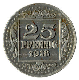 Монета 25 пфеннигов 1918 года Германия  Нотгельд (Мюнстер)