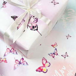 Цена за 2 шт. Бумага упаковочная глянцевая «Ты прекрасна», 70×100 см, 1 шт.