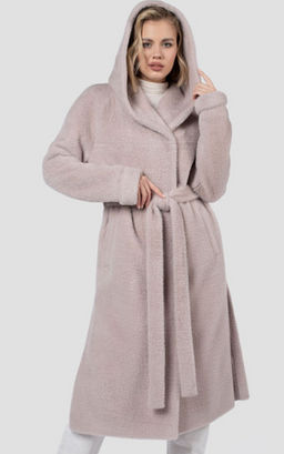 Пальто женское демисезонное (пояс) в составе ШЕРСТЬ