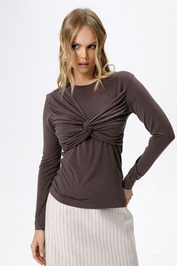 Джемпер Pirs 6230 коричневый  фото 6