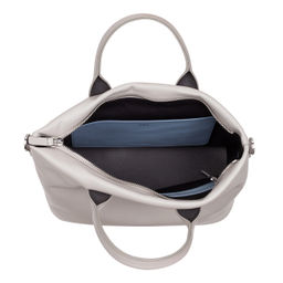 Итальянская женская сумка DuDu Bags серии Jaqueline | жемчужный серый - Dudubags фото 4