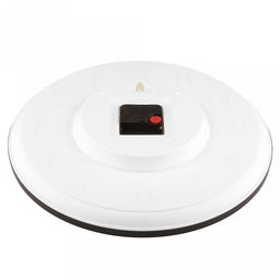 Часы настенные "Грезы" д35см, h5см, мягкий ход, циферблат "Вензель" белый/перламутровый; цифры арабские, черный; корпус пластик, черный/белый; в коробке (Китай)