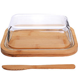 30669 Масленка стекло-бамбук с ножом МВ (х24) - Mayer&boch фото 2