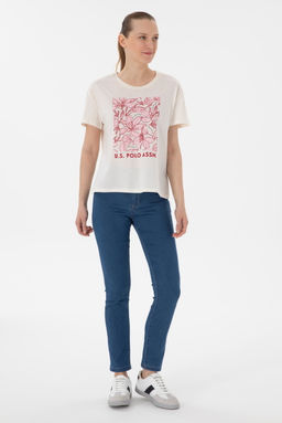 Kad_n Krem Ti__rt Sepette S_rpriz _ndirim - U.s. polo assn фото 4