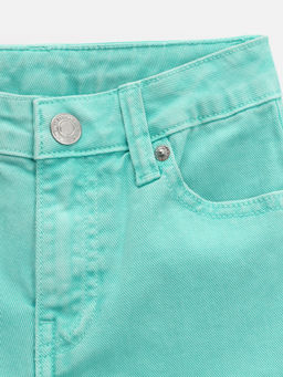 ACOOLA / Шорты джинсовые детские для девочек Gloom светло-бирюзовый  фото 4