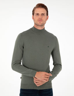 Duman Slim Fit Yar_m Bal_k__ Yaka Basic Triko Kazak - Pierre cardin фото 3