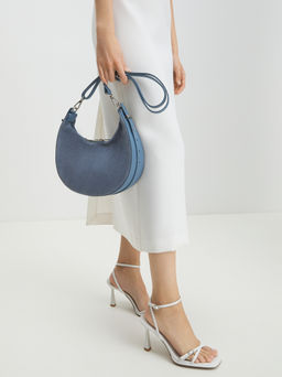 Женская сумка на плечо DIVAS BAG CARINA Артикул 3648773, серо-синий  фото 7